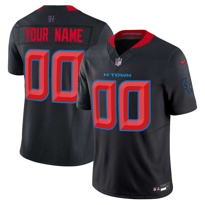 Mens Houston Texans Active Player Custom Navy 2024 2nd Alternate F.U.S.E Vapor Football Stitched Jersey